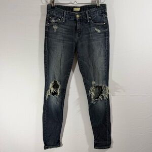 Mother “The Looker” Distressed Skinny Jeans